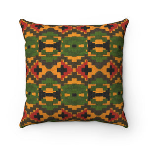 Gola Kente Print Throw Pillow - Zabba Designs African Clothing Store