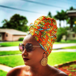 KEY WEST Head Wrap And Jewelry Set - Zabba Designs African Clothing Store