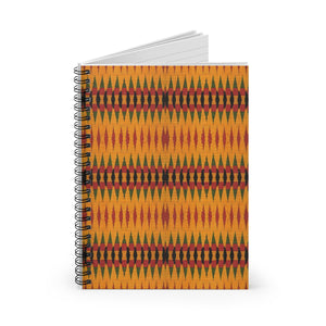MYRA  Print Spiral Notebook - Ruled Line - Zabba Designs African Clothing Store