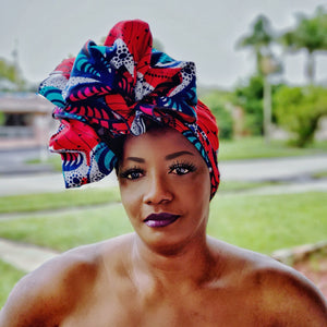 Grand African Print Headwrap - Zabba Designs African Clothing Store