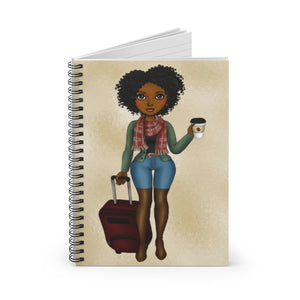 Go Girl Spiral Notebook - Ruled Line - Zabba Designs African Clothing Store
