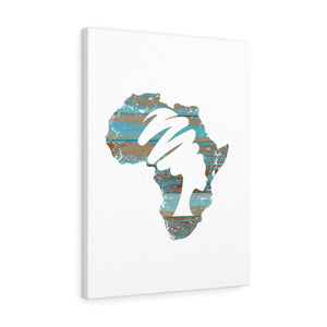 Mama Africa Blue Canvas Gallery Wraps - Zabba Designs African Clothing Store