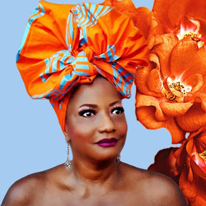 JAXX African Print Sumire Headwrap - Zabba Designs African Clothing Store