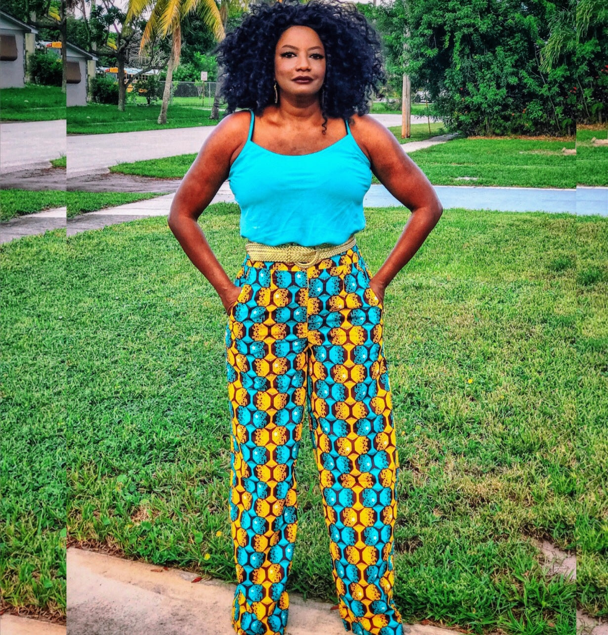 African print pants designs best sale