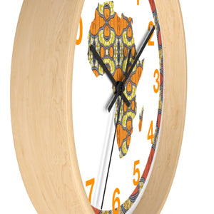 Leo  African Inspired Wall clock - Zabba Designs African Clothing Store