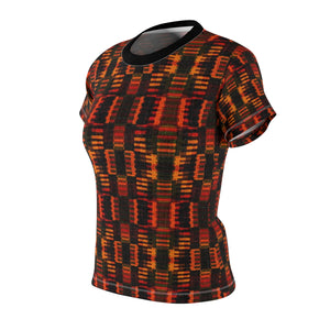 Blue Ivy Women's African Print Polyester  Tee - Zabba Designs African Clothing Store