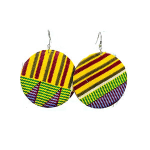 Kente  print Fabric bangles - Zabba Designs African Clothing Store