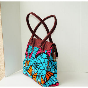 African Print Purse, The Nimba Tote Bag - Zabba Designs African Clothing Store