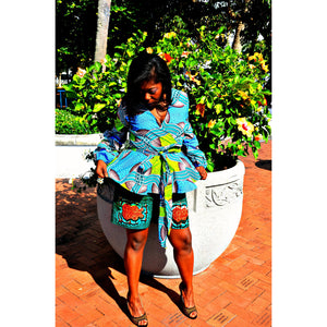 Oni African Print Shorts Set - Zabba Designs African Clothing Store