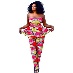 Meme African Print Pant  And Top Set - Zabba Designs African Clothing Store
