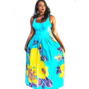 DAISY African Print Maxi Skirt - Zabba Designs African Clothing Store