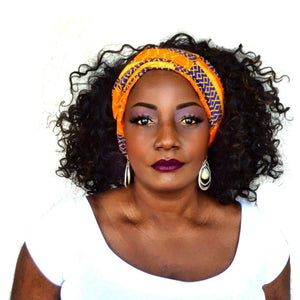Coco ASA Kente Print Head Wrap - Zabba Designs African Clothing Store
