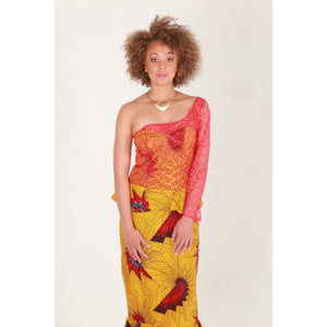 MIMI African Ankara Evening Gown - Zabba Designs African Clothing Store