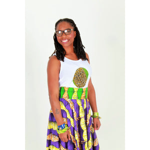 Feneku Ankara African Women's Maxi Skirt - Zabba Designs African Clothing Store