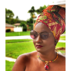 Ajisai Head Wrap - Zabba Designs African Clothing Store