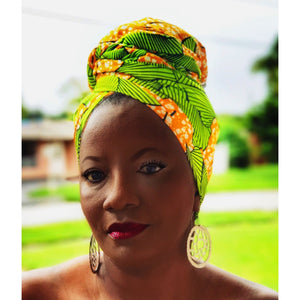 Kinmokusei African Print Headwrap - Zabba Designs African Clothing Store