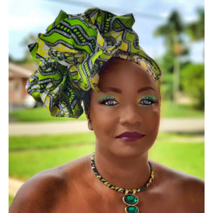 Rabenda Carnival African Print Headwrap - Zabba Designs African Clothing Store