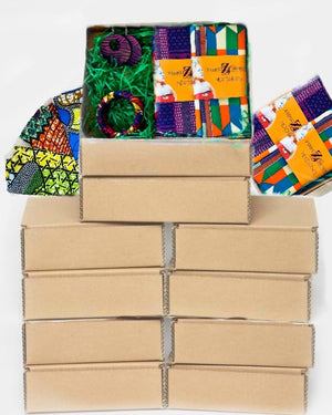 12 MONTH Head Wrap  Box, $30.99 / mo.  Three Free Months,   Free Shipping In The USA,  Plan automatically renews,  You may cancel at any time - Zabba Designs African Clothing Store