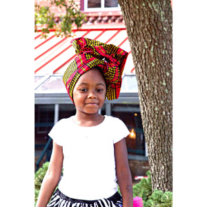 Imani Baby Girl HeadWrap - Zabba Designs African Clothing Store