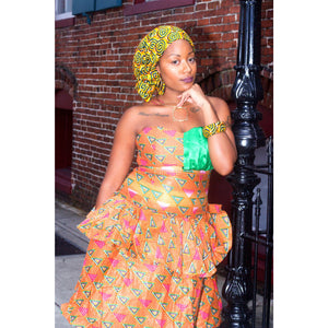 IMANI African  Midi Dress - Zabba Designs African Clothing Store