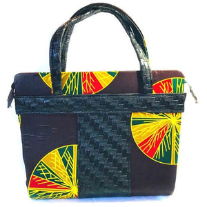 Ujoma African Print Shopper  Bag - Zabba Designs African Clothing Store