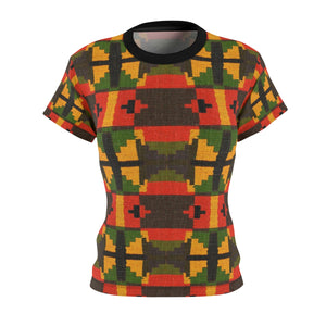 Tiffany Women's African Print Polyester  Tee - Zabba Designs African Clothing Store