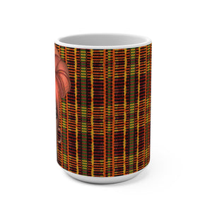 Kente African Print Designer's  Coffee Mug - Zabba Designs African Clothing Store
