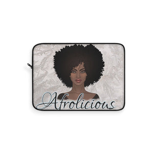 Melanin Poppin Natural Hair Afro Art Black Woman Laptop Sleeve - Zabba Designs African Clothing Store