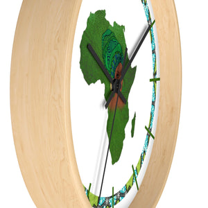 Green Map Of Africa Wall clock - Zabba Designs African Clothing Store