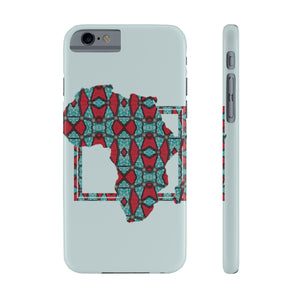 Blue Ankara Case Mate Slim Phone Cases - Zabba Designs African Clothing Store