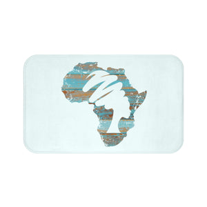 Blue Mama African Bath Mat - Zabba Designs African Clothing Store