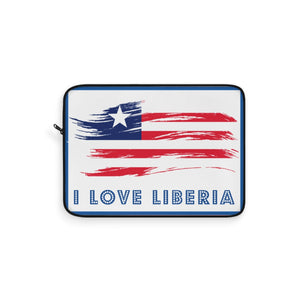 I Love Liberia Too Laptop Sleeve - Zabba Designs African Clothing Store