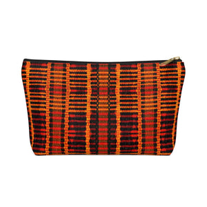 Kente Print Inspired Make up Pouch w T-bottom - Zabba Designs African Clothing Store