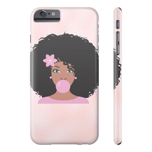Jaz Pink Bubble Gum Afro Phone Case - Zabba Designs African Clothing Store
