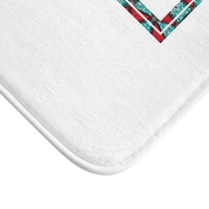 Blue Zappy Signature Soft Bath Mat - Zabba Designs African Clothing Store