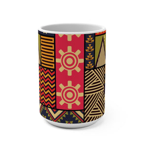 Liberia African Print Designer's  Coffee Mug - Zabba Designs African Clothing Store