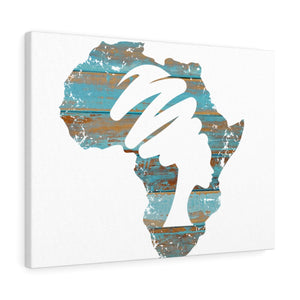 Mama Africa Blue Canvas Gallery Wraps - Zabba Designs African Clothing Store