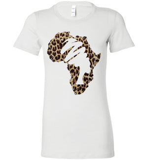 Mama Africa Ladies Perfect Tee Shirt Animal Print - Zabba Designs African Clothing Store