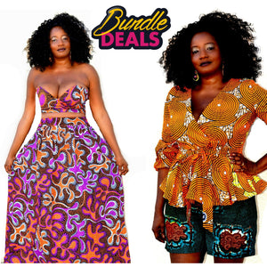 Cache African Print Bundle Set - Zabba Designs African Clothing Store