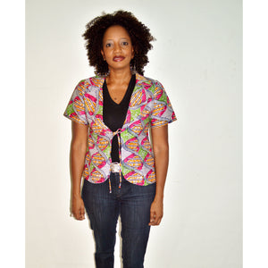 Ankara African Wax Print Jacket - Zabba Designs African Clothing Store