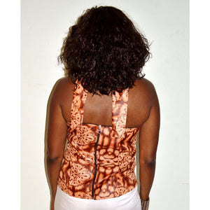 Brownie African Halter Blouse - Zabba Designs African Clothing Store