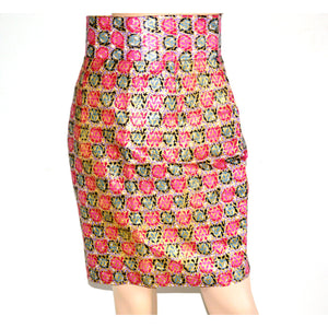 Pink Ankara Bias Cut Pencil Skirt - Zabba Designs African Clothing Store