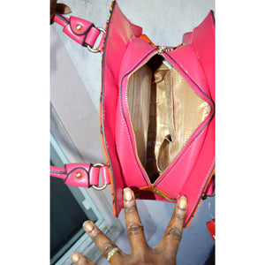 Kwasi African  Designer Bag With Leather Straps - Zabba Designs African Clothing Store