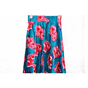 The ETANA Long Green Maxi Skirt - Zabba Designs African Clothing Store