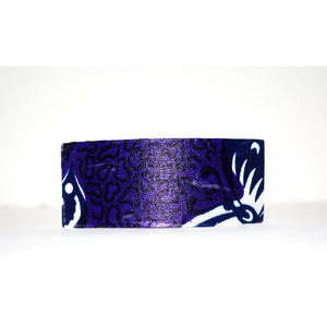Purple African Ankara Print Hair Bow - Zabba Designs African Clothing Store