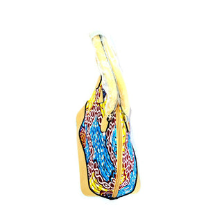 Cello Yellow African Print Tote Bag - Zabba Designs African Clothing Store