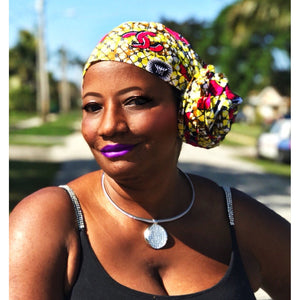 The Cape African Print  HeadWrap - Zabba Designs African Clothing Store