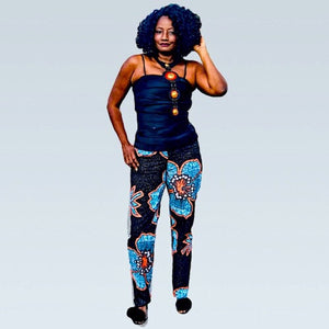Star Lite African Print Skinny-Leg Pants - Zabba Designs African Clothing Store