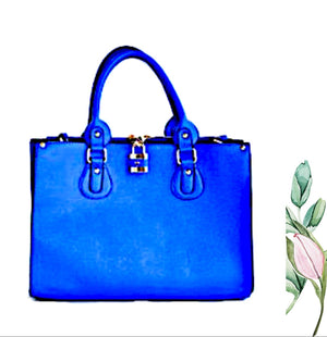 Trendy Designer Fashion Handbag Blue - Zabba Designs African Clothing Store
