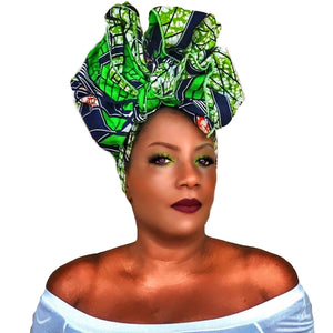 FOLI Traditional Print Headwrap - Zabba Designs African Clothing Store